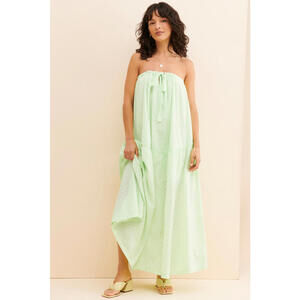 Free People - Light Green Strapless Maxi Dress, size XS